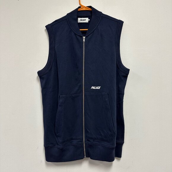 Palace Gileto Gilet Navy Men's Zipper Vest Size XLarge - Picture 1 of 4